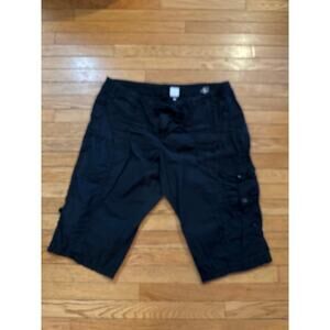 Calvin Klein Men’s Cargo Shorts XXL Black 100% Cotton Outdoor Casual Pockets